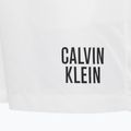 Pantaloncini da bagno Calvin Klein Medium con doppia cintura da uomo, bianco 3