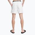 Pantaloncini da bagno Calvin Klein Medium con doppia cintura da uomo, bianco 7