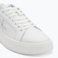 Calvin Klein scarpe donna YW0YW01224 Cupsole Mono Lth Wn bianco/argento 7