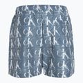 Pantaloncini da bagno Calvin Klein Medium con stampa a coulisse da uomo, blu 2