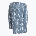 Pantaloncini da bagno Calvin Klein Medium con stampa a coulisse da uomo, blu 3