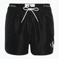 Pantaloncini da bagno Calvin Klein Short Double Wb da uomo, nero
