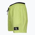 Pantaloncini da bagno Calvin Klein Medium Double WB sharp verde da uomo 3