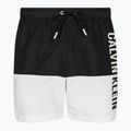 Pantaloncini da bagno Calvin Klein Medium Drawstring-Block da uomo, nero