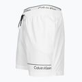 Pantaloncini da bagno Calvin Klein Medium Double WB classici bianchi da uomo 3