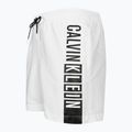 Pantaloncini da bagno Calvin Klein Medium da uomo con coulisse e grafica, classici e bianchi 3