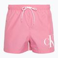 Calvin Klein Uomo Pantaloncini da bagno corti con coulisse rosa