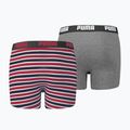 Boxer PUMA Printed Basic per bambini 2 paia di nastri rossi 2