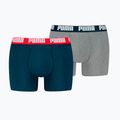 Boxer da uomo PUMA Everyday Basic 2 pairs navy/grey