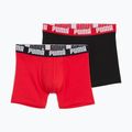 Boxer da uomo PUMA Everyday Basic 2 pairs red/black