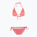 Costume da bagno due pezzi donna O'Neill Capri Bondey Bikini rosso a righe semplici