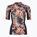 Maglietta da bagno donna O'Neill Anglet Skin nero fiore tropicale