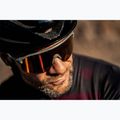 Occhiali da sole Rogelli Ventro Polarized grigio/bordeaux/rosso revo 5