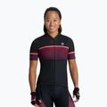 Maglia da ciclismo Rogelli Impress II donna bordeaux/corallo/nero