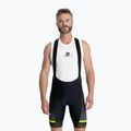 Pantaloncini da ciclismo Rogelli Hero II Bib Short da uomo giallo/grigio/nero