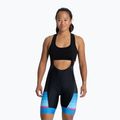 Pantaloncini da ciclismo Rogelli Impress II Bib Short donna blu/rosa/nero