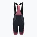 Pantaloncini da ciclismo Rogelli Impress II Bib Short donna bordeaux/corallo/nero 4