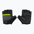 Guanti da ciclismo Rogelli Hero II da uomo nero/fluoro/grigio