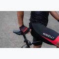 Guanti da ciclismo Rogelli Hero II uomo nero/rosso/bordeaux 4