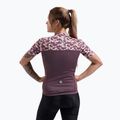 Maglia ciclismo donna Rogelli Essential Graphic bordeaux/corallo 2