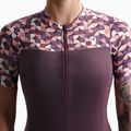 Maglia ciclismo donna Rogelli Essential Graphic bordeaux/corallo 3