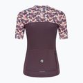 Maglia ciclismo donna Rogelli Essential Graphic bordeaux/corallo 5