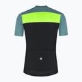 Rogelli Core Block maglia da ciclismo da uomo nero / turchese / giallo fluoro 7