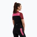 Maglia da ciclismo da donna Rogelli Core Block W black/bordeaux/pink 2