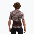 Maglia da ciclismo Rogelli Essential Graphic II uomo taupe / bordeaux 2