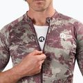 Maglia da ciclismo Rogelli Essential Graphic II uomo taupe / bordeaux 3