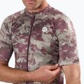 Maglia da ciclismo Rogelli Essential Graphic II uomo taupe / bordeaux 4