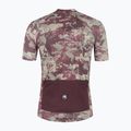 Maglia da ciclismo Rogelli Essential Graphic II uomo taupe / bordeaux 8