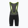 Pantaloncini da ciclismo Rogelli Core Bib Short da uomo nero/giallo fluo 6