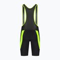 Pantaloncini da ciclismo Rogelli Core Bib Short da uomo nero/giallo fluo 7