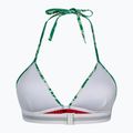 Tommy Hilfiger Triangolo Fisso Stampa Schiuma top costume da bagno colorato verde olimpico tropicale 2