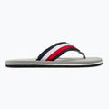 Tommy Hilfiger Corporate Beach Sandal da uomo infradito argento antico 2