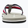 Tommy Hilfiger Corporate Beach Sandal da uomo infradito argento antico 6