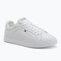 Scarpe Tommy Hilfiger da uomo Icon Court Lth Flag Ess bianco