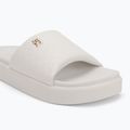 Tommy Hilfiger infradito donna Platform Monogram Poolslide bianco antico 7