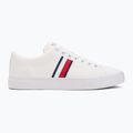 Scarpe da ginnastica Tommy Hilfiger uomo Th Hi Vulc Low Core Stripes Mesh bianco 2