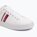 Scarpe da ginnastica Tommy Hilfiger uomo Th Hi Vulc Low Core Stripes Mesh bianco 7