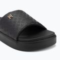 Tommy Hilfiger infradito donna Platform Monogram Poolslide nero 7
