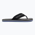 Tommy Hilfiger Uomo Sandalo da spiaggia in pelle nero infradito 2