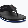 Tommy Hilfiger Uomo Sandalo da spiaggia in pelle nero infradito 7