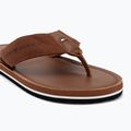 Tommy Hilfiger Leather Beach Sandal da uomo, infradito invernale cognac 7