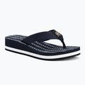 Tommy Hilfiger Donna Im Th Chainprint Midwedge Sandal blu spaziale