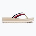 Tommy Hilfiger infradito donna Corp Mid Wedge Beach Sandal muslin 2
