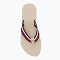 Tommy Hilfiger infradito donna Corp Mid Wedge Beach Sandal muslin 5