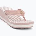 Tommy Hilfiger donna Stripes Wedge Beach Sandal rosa nebbioso 7