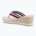 Tommy Hilfiger donna Corporate Wedge Beach Sandal infradito in mussola 3